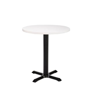 Round café table CAROLINE, Ø600x755 mm, black, white