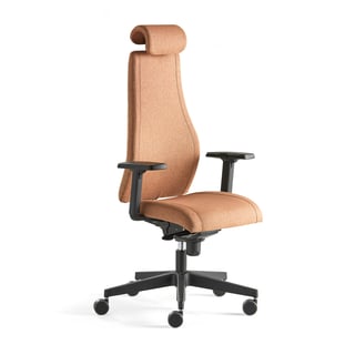Office chair LANCASTER, high back, copper