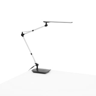 Kancelárska stolová lampa LOTUS, LED, strieborná