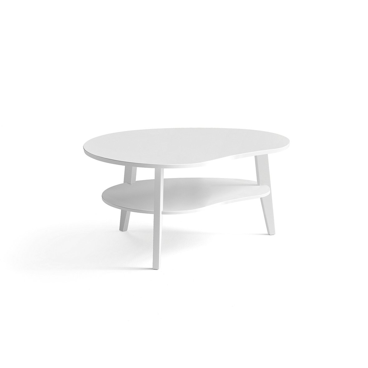 Oak coffee table HOLLY, 1000x800x500 mm, white lacquered AJ Products