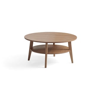Konferenční stolek HOLLY, Ø 1000 mm, dub