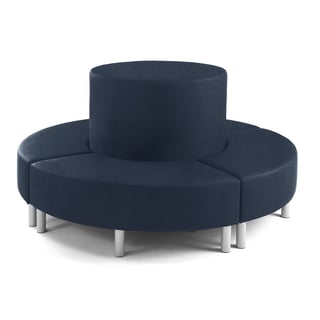 Sofa LISA, circular, blue fabric