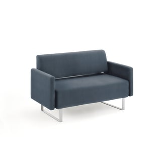 Sofa CRICKET, 2-seter med armlene, stoff Zone lys grå