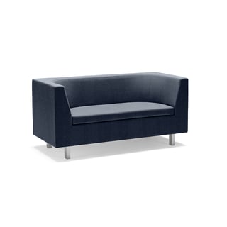 2-sits soffa EDGE, Tyg Zone mörkgrå