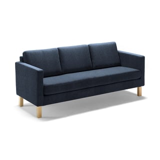 3-sits soffa med hel sittdyna LABYRINT, Tyg Zone mörkgrå
