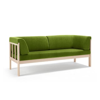 3-seater sofa KIM, Medley fabric, lime green