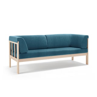 3-seater sofa KIM, Medley fabric, ocean blue