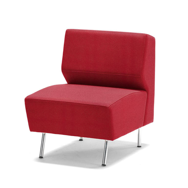Armchair ALEX, Repetto fabric, raspberry red | AJ Products