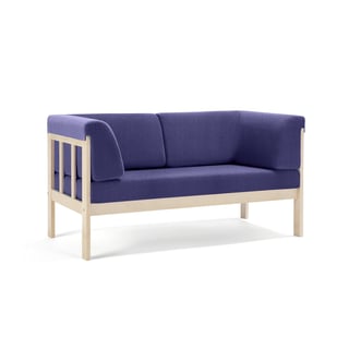 2-seater sofa KIM, Medley fabric, blue-purple