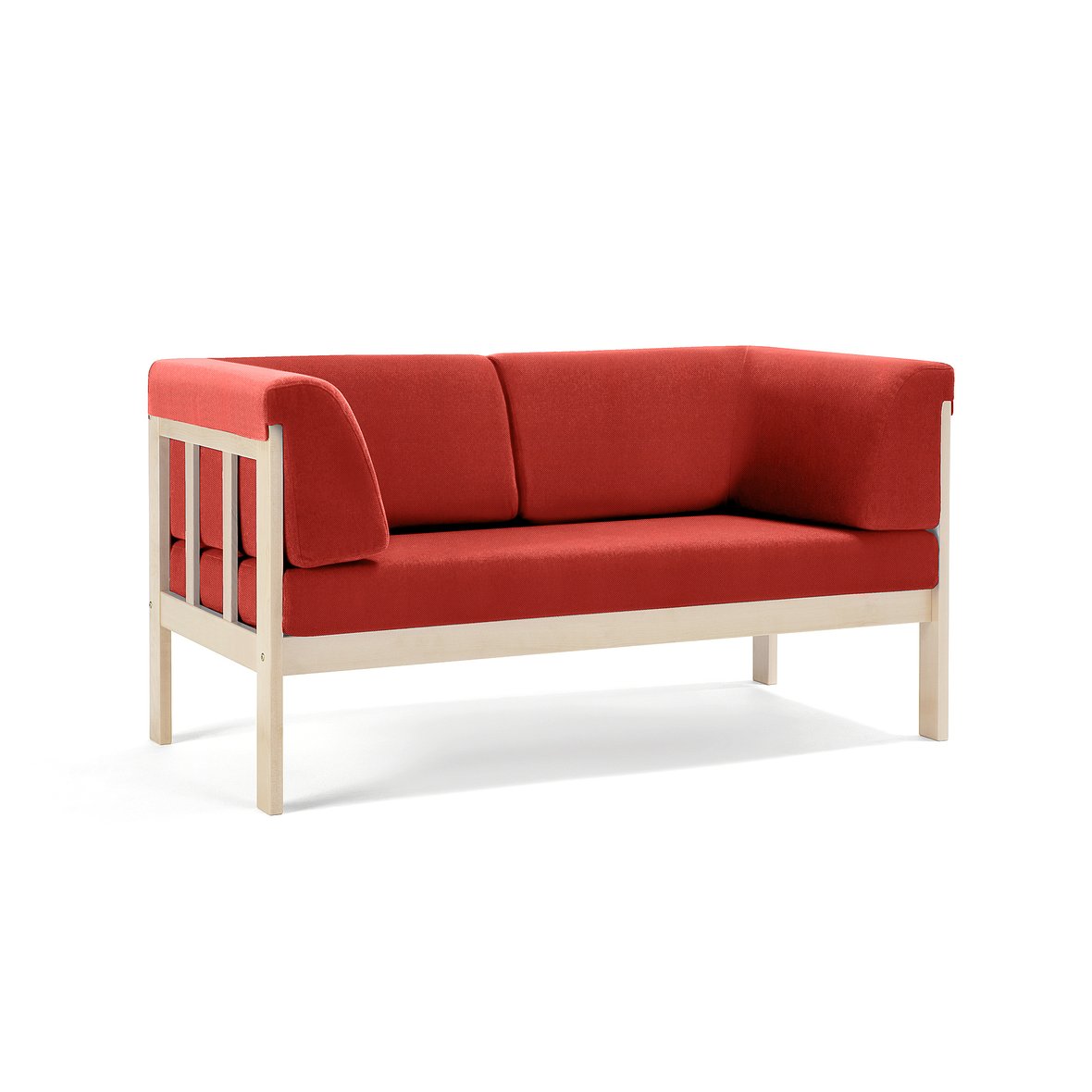 2 seater Sofa KIM Repetto Fabric Orange AJ Products