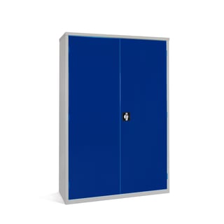 Extra wide janitorial cupboard, 1830x1220x457 mm, blue