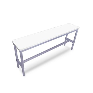 High bench seat ENVIRO, 1600x330x710 mm, white