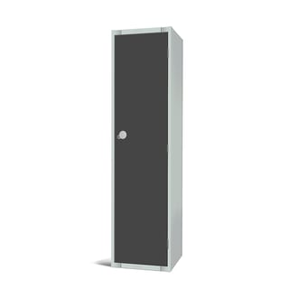 Elite locker, 1 door, 1800x450x450 mm, dark grey