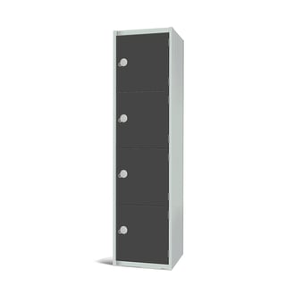 Elite locker, 4 door, 1800x450x450 mm, dark grey