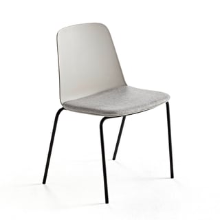 Chair LANGFORD, straight legs, grey