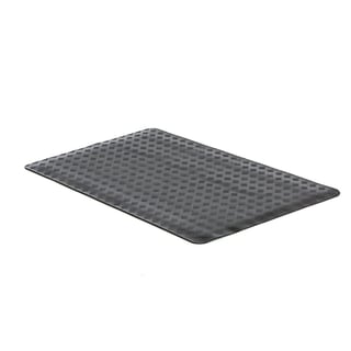 Oil resistant workplace mat STRONG, per metre, W 1400 mm, black