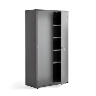 Storage cabinet SUPPLY, 1900x1020x500 mm, dark grey