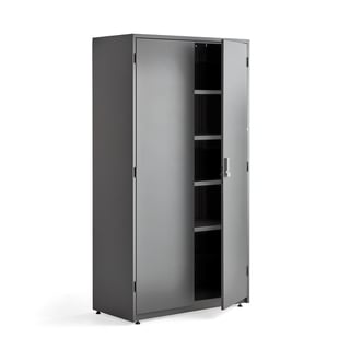Storage cabinet SUPPLY, code lock, 1900x1020x500 mm, dark grey