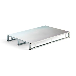 Steel pallet VOLUME with steel deck, 1000 kg, 1200x800 mm