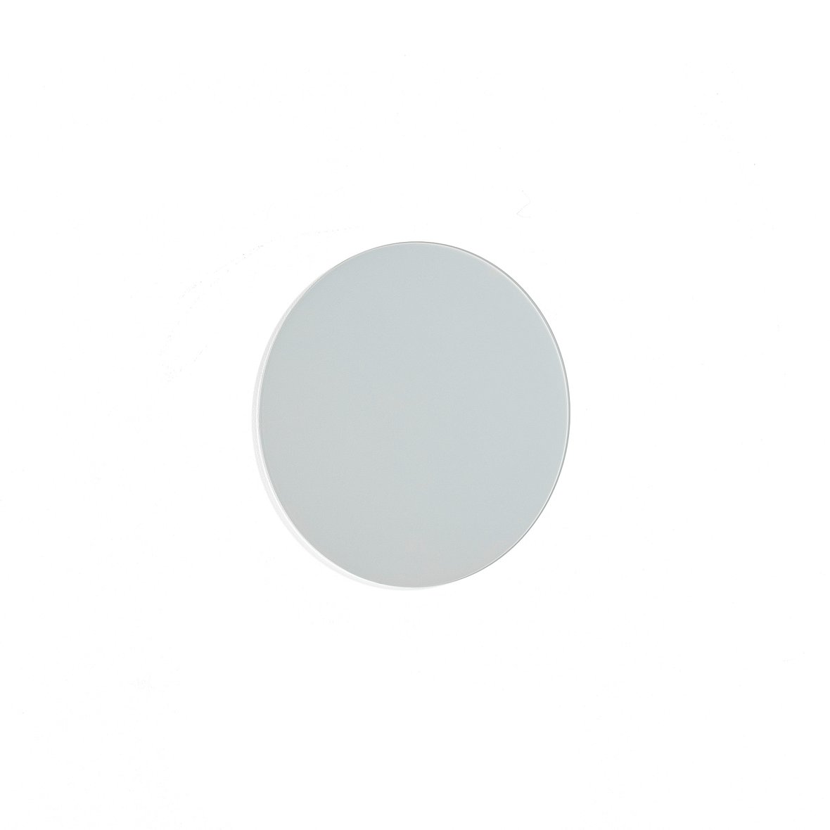 Circular glass writing board CAROL, Ø 450 mm, white | AJ Products