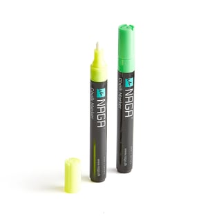 Pennor till glasskrivtavla, 4,5 mm, 2-pack, grön/gul