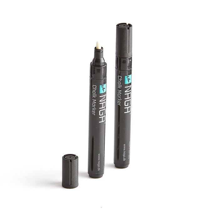 Glass board markers, 4.5 mm tip, 2pack, black AJ Products