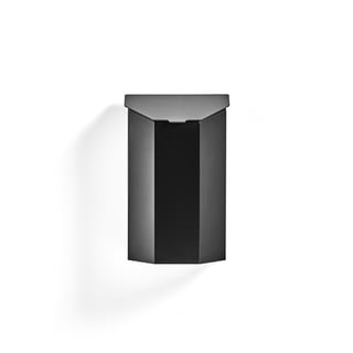 Papperskorg VINSON, med lock, 400x630 mm, 40 liter, svart