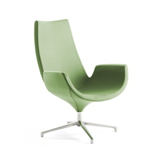 Lounge chair ENJOY, high back, light green