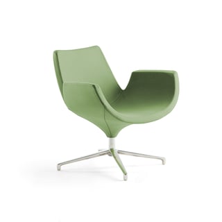 Lounge chair ENJOY, low back, light green