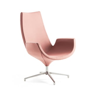 Atpūtas krēsls Enjoy, augstā atzveltne, gaiši rozā