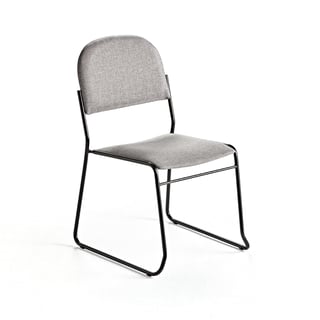 Konferenční židle DAWSON, textilní potah, světle šedá