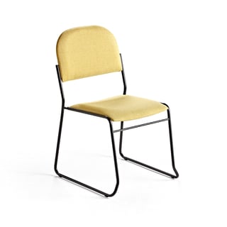 Conference chair DAWSON, yellow fabric