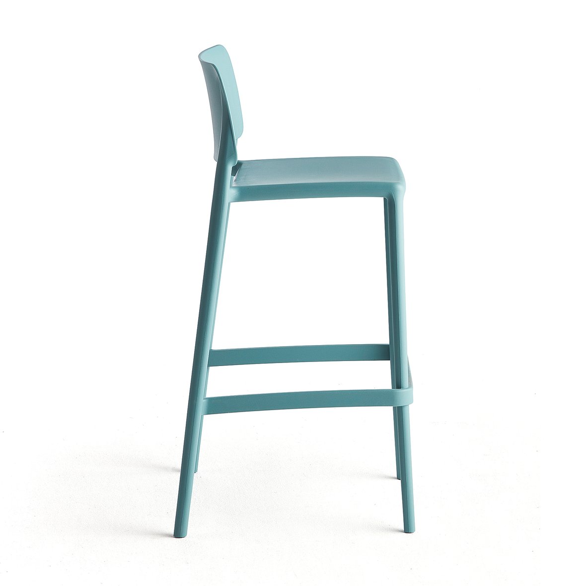 Bar chair RIO, seat height 750 mm, turquoise | AJ Products