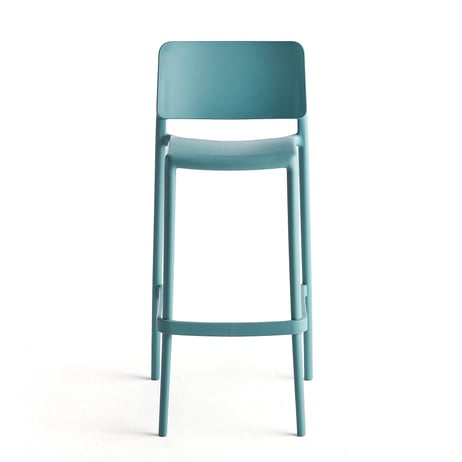 Bar chair RIO, seat height 750 mm, turquoise | AJ Products