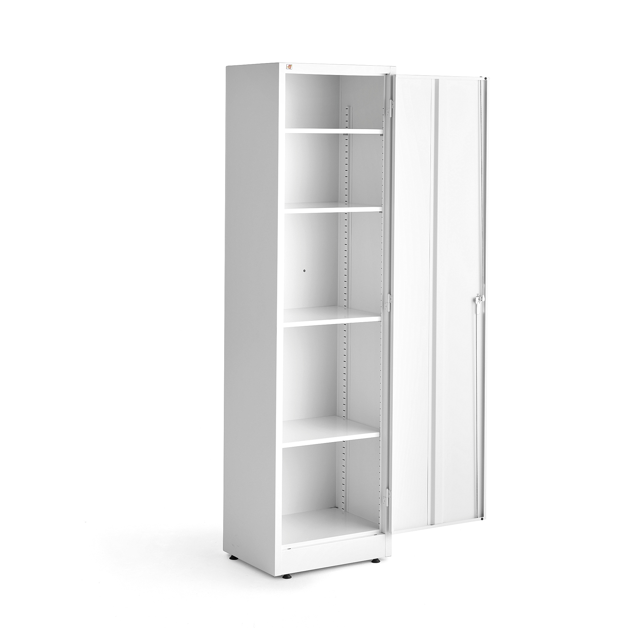 Narrow Storage Cabinet SMART 1900x530x400 Mm White AJ Products   429964 