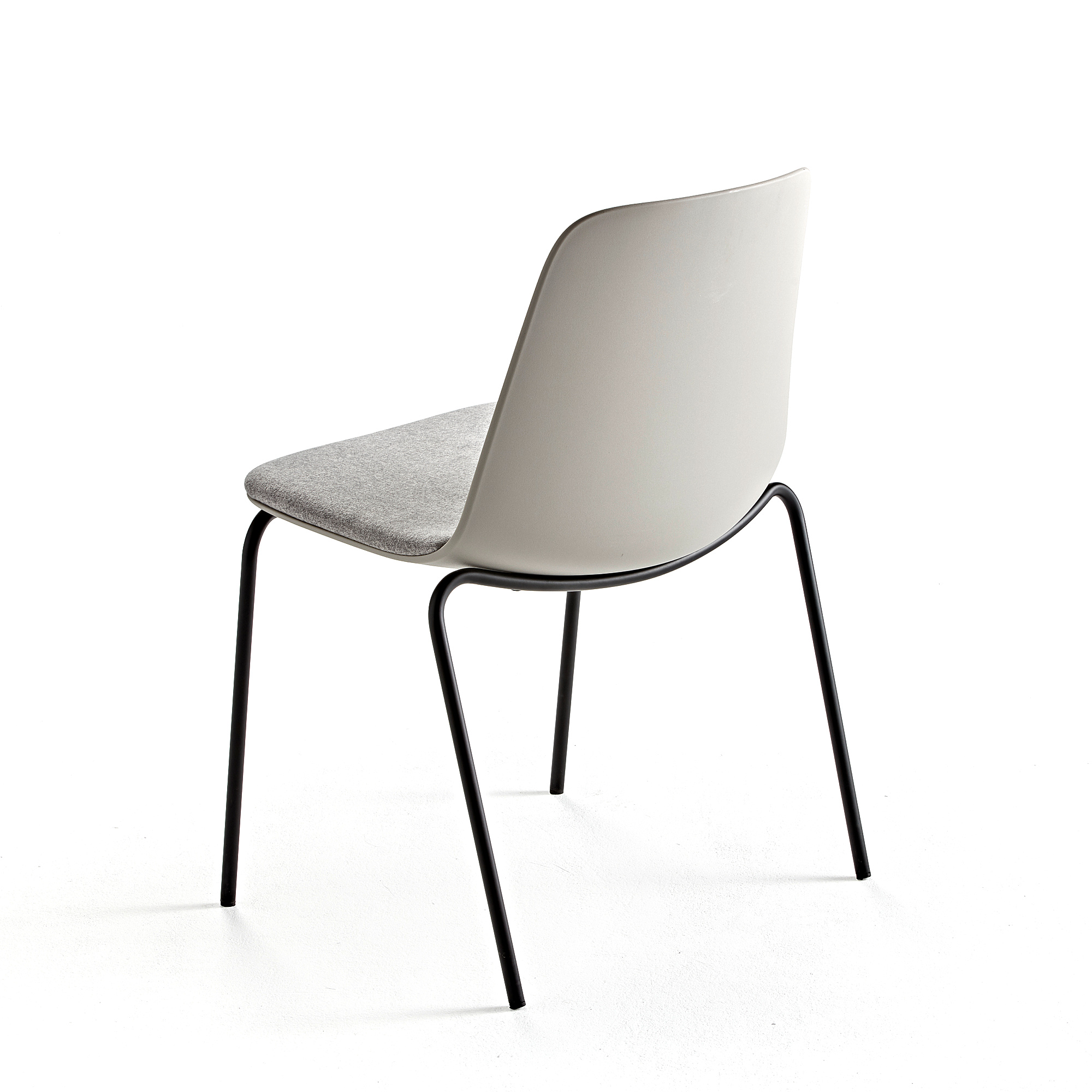 Chair LANGFORD, straight legs, grey