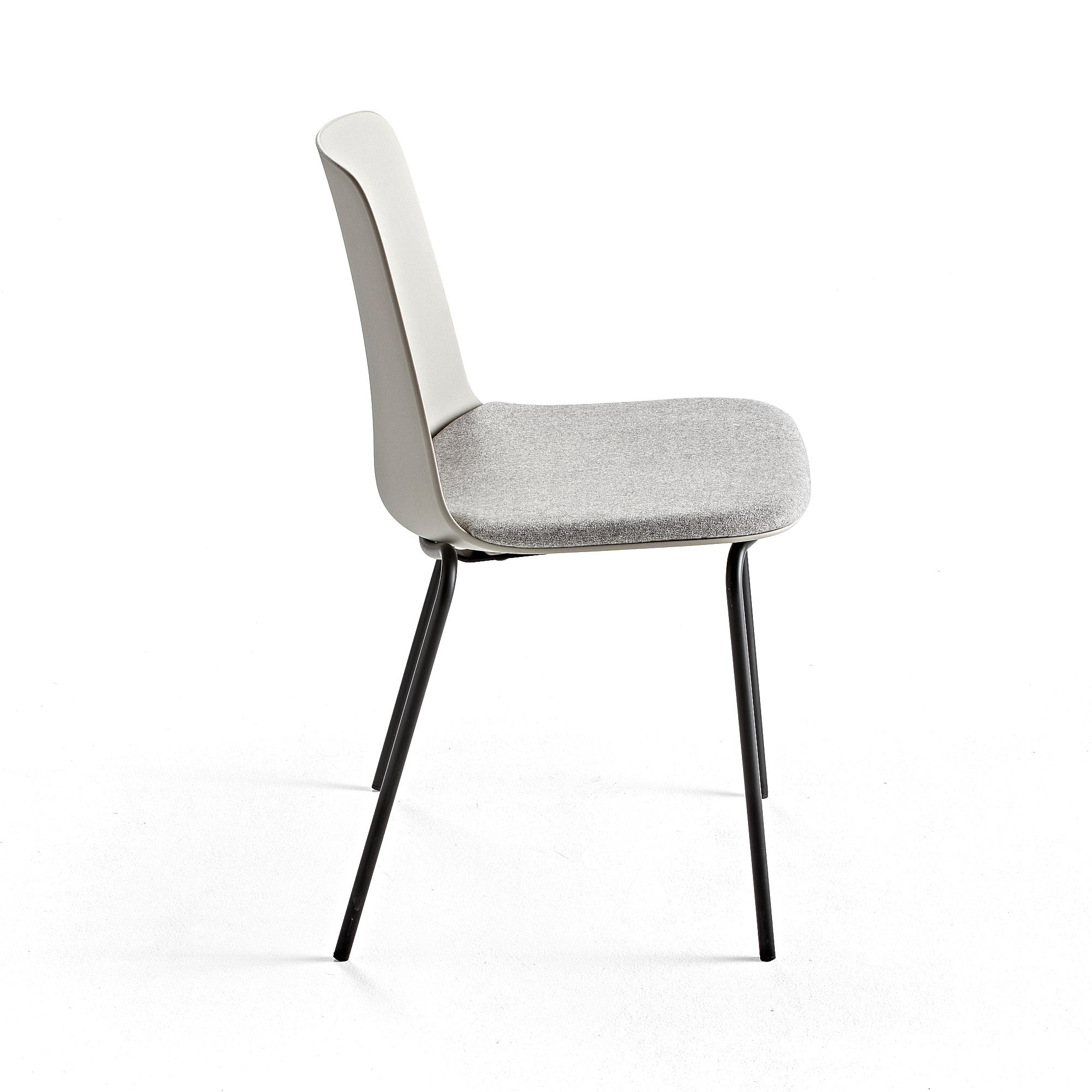 Chair LANGFORD, straight legs, grey | AJ Products