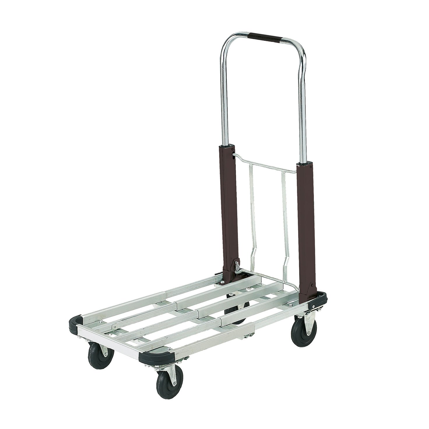 Multiposition aluminium folding trolley, 150 kg load, 725x420x960 mm AJ Products
