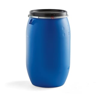 Plastic drum, 220 L, blue