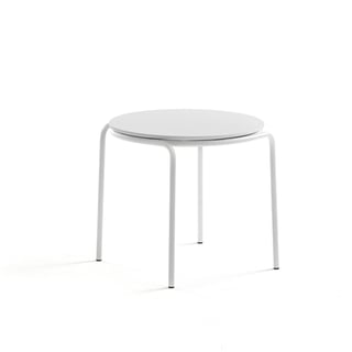 Coffee table ASHLEY, Ø570 x 470 mm, white, white