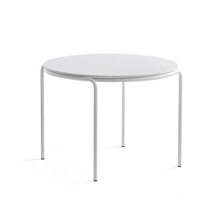 Coffee table ASHLEY, Ø770 x 530 mm, white, white