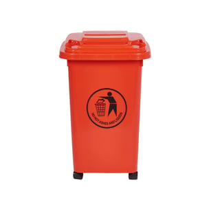 Mini wheelie bin, 520x400x350 mm, 30 L, red