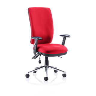 High back 24 hour office chair CHICHESTER, red