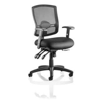 Mesh back office chair CANTERBURY, black seat