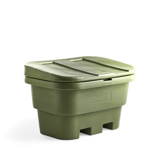 Grit bin, 730x1250x860 mm, 500 L, green