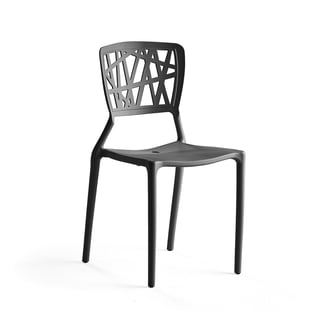 Plastic chair MAYA, black