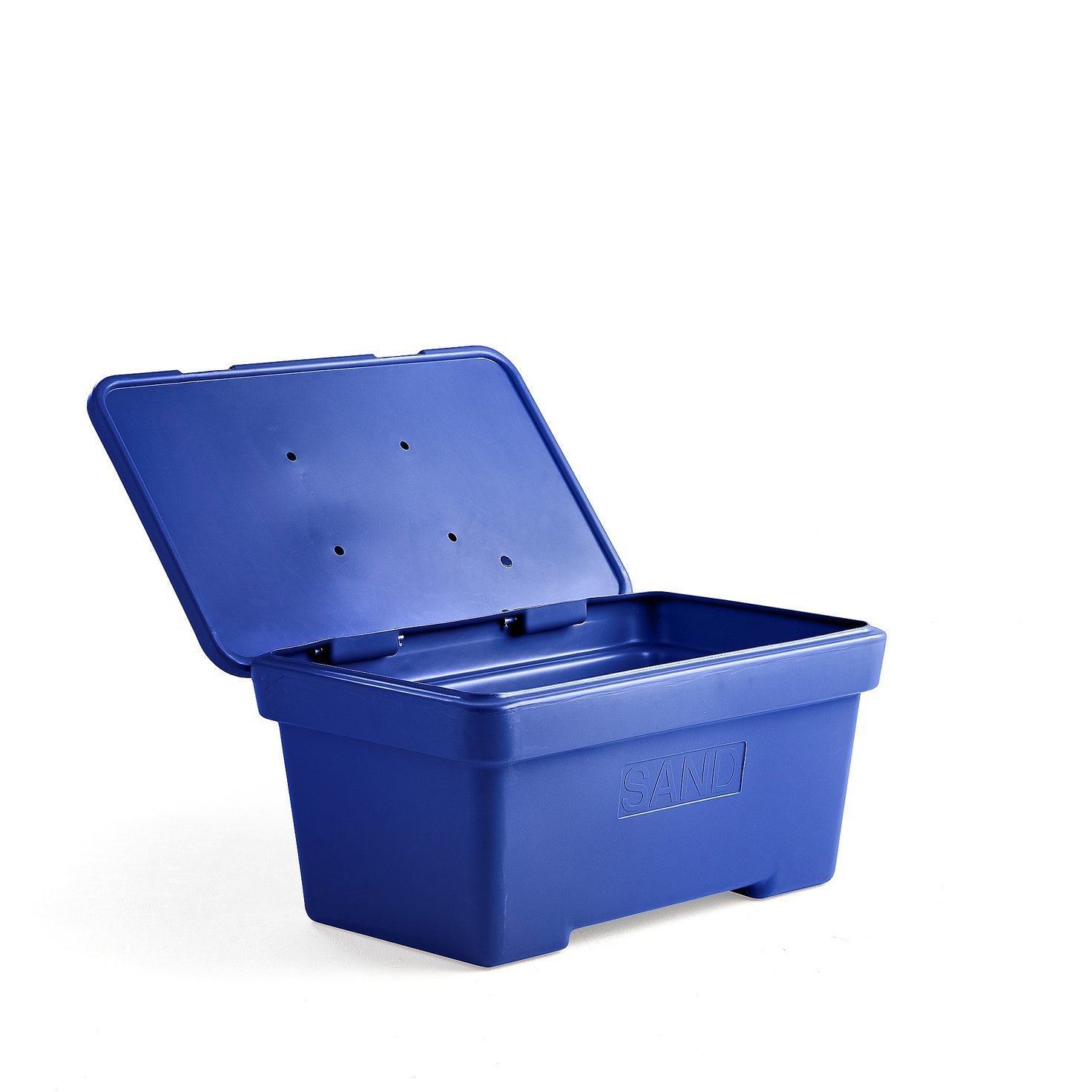 Grit bin, 490x1010x610 mm, 200 L, blue AJ Products