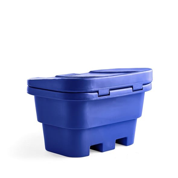 Grit bin, 730x1250x860 mm, 500 L, blue AJ Products