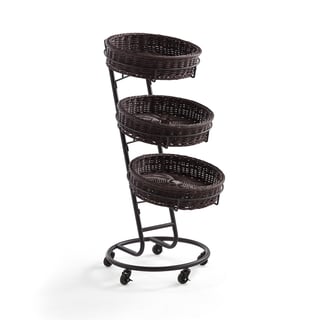 Basket stand, with 3 baskets