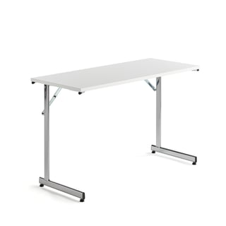 Konferenčna miza ”Flexibel”: osnovna miza: 1200x500mm: bela/krom